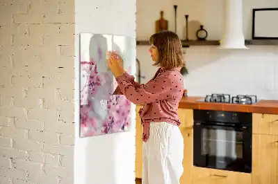 Magnettafel zum Schreiben mit Frühlingsblumen-Motiv