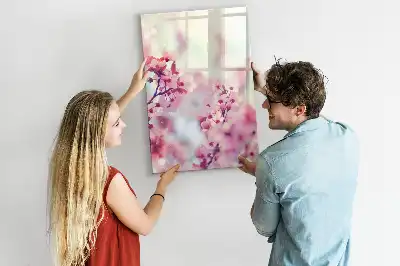 Magnettafel zum Schreiben mit Frühlingsblumen-Motiv