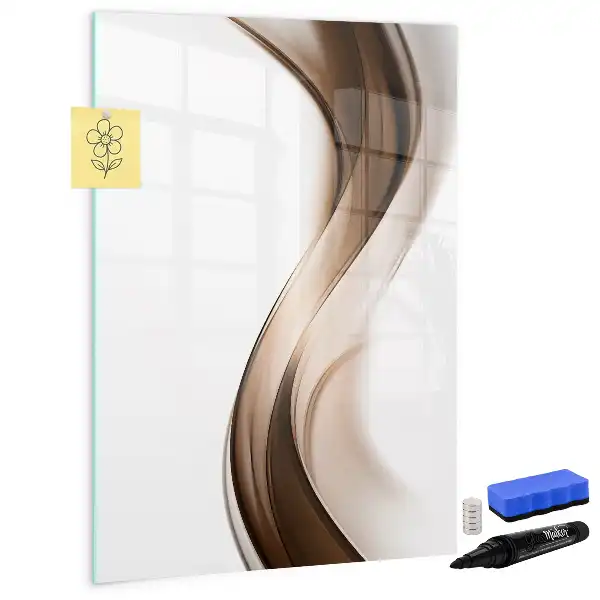 Magnettafel beschreibbar mit Wellen-Abstraktion
