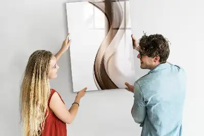 Magnettafel beschreibbar mit Wellen-Abstraktion