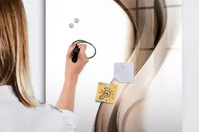Magnettafel beschreibbar mit Wellen-Abstraktion