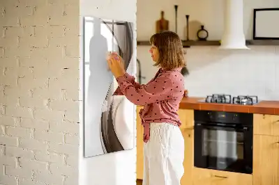 Magnettafel beschreibbar mit Wellen-Abstraktion