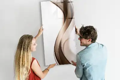 Magnettafel beschreibbar mit Wellen-Abstraktion