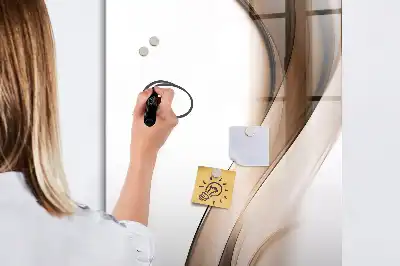 Magnettafel beschreibbar mit Wellen-Abstraktion