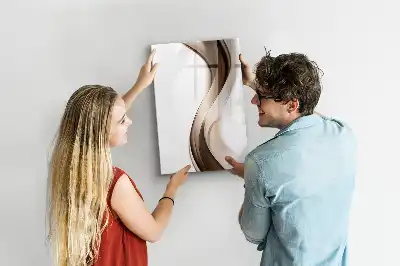 Magnettafel beschreibbar mit Wellen-Abstraktion