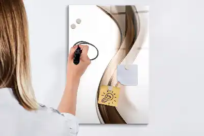 Magnettafel beschreibbar mit Wellen-Abstraktion
