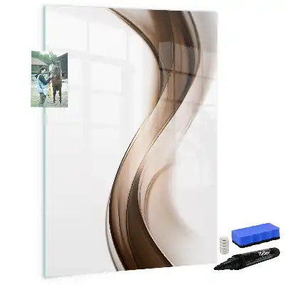 Magnettafel beschreibbar mit Wellen-Abstraktion