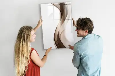 Magnettafel beschreibbar mit Wellen-Abstraktion