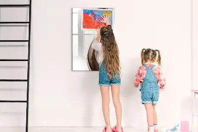 Magnettafel beschreibbar mit Wellen-Abstraktion