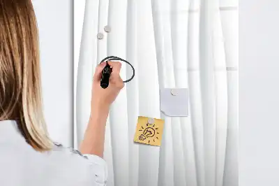 Magnettafel zum Schreiben mit Motiv abstrakte Linien