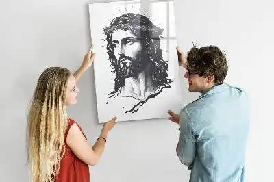 Magnettafel beschreibbar mit Motiv Jesus Christus
