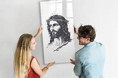Magnettafel beschreibbar mit Motiv Jesus Christus