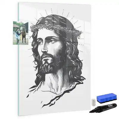 Magnettafel beschreibbar mit Motiv Jesus Christus