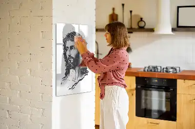 Magnettafel beschreibbar mit Motiv Jesus Christus