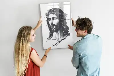 Magnettafel beschreibbar mit Motiv Jesus Christus