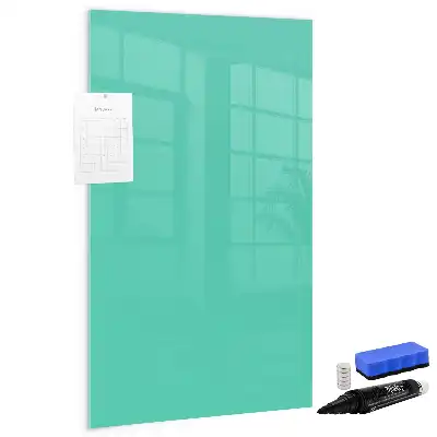Magnettafel beschreibbar in Türkis