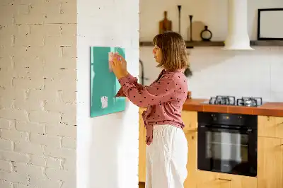 Magnettafel beschreibbar in Türkis