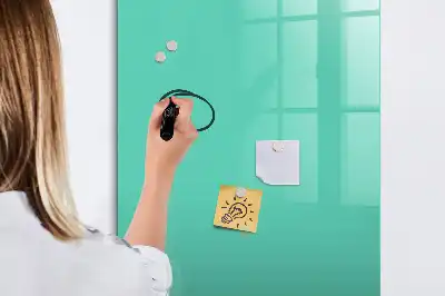 Magnettafel beschreibbar in Türkis