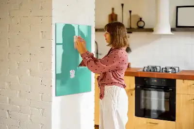 Magnettafel beschreibbar in Türkis