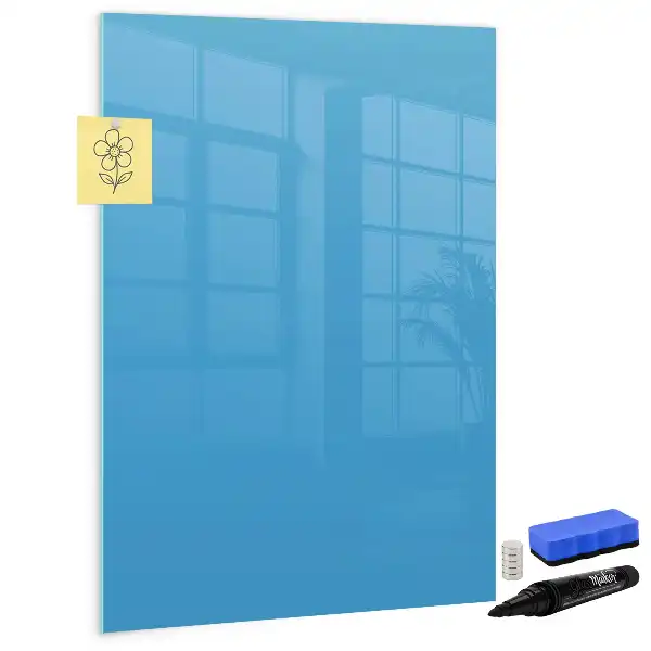 Magnettafel zum Schreiben hellblau
