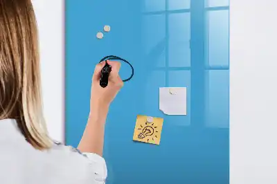 Magnettafel zum Schreiben hellblau