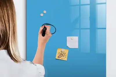 Magnettafel zum Schreiben hellblau