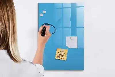 Magnettafel zum Schreiben hellblau
