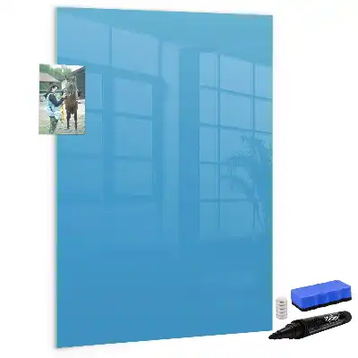 Magnettafel zum Schreiben hellblau