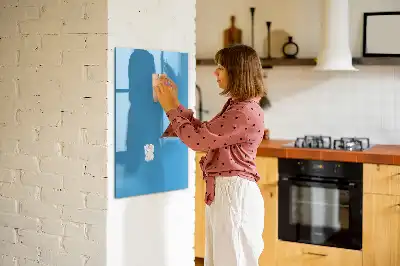 Magnettafel zum Schreiben hellblau