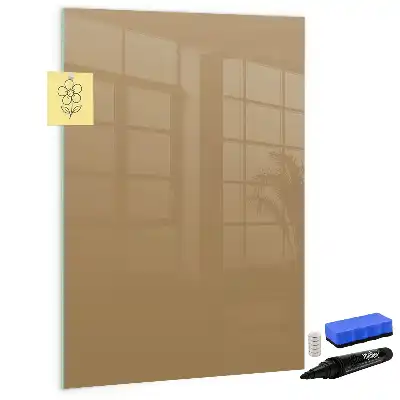 Beschreibbare Magnettafel in Dunkelbeige