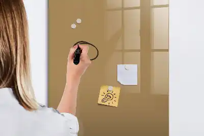 Beschreibbare Magnettafel in Dunkelbeige