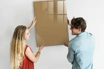 Beschreibbare Magnettafel in Dunkelbeige