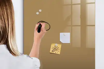 Beschreibbare Magnettafel in Dunkelbeige