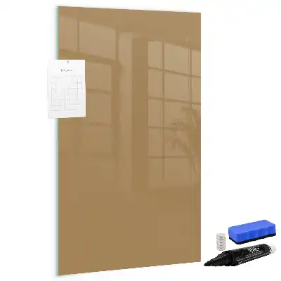 Beschreibbare Magnettafel in Dunkelbeige