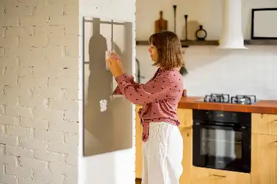 Beschreibbare Magnettafel in Dunkelbeige