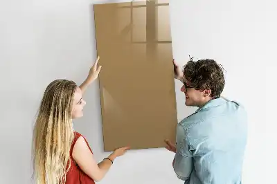 Beschreibbare Magnettafel in Dunkelbeige