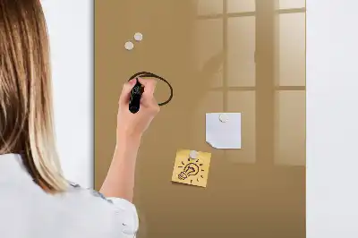 Beschreibbare Magnettafel in Dunkelbeige