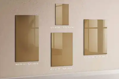 Beschreibbare Magnettafel in Dunkelbeige