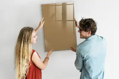 Beschreibbare Magnettafel in Dunkelbeige