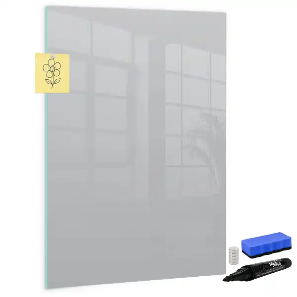 Magnettafel beschreibbar in Hellgrau