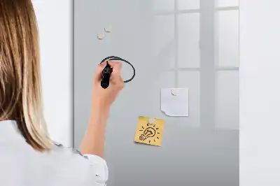 Magnettafel beschreibbar in Hellgrau