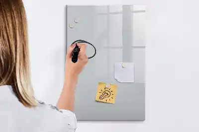 Magnettafel beschreibbar in Hellgrau