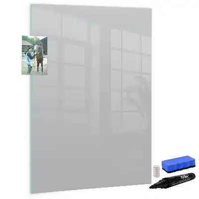 Magnettafel beschreibbar in Hellgrau