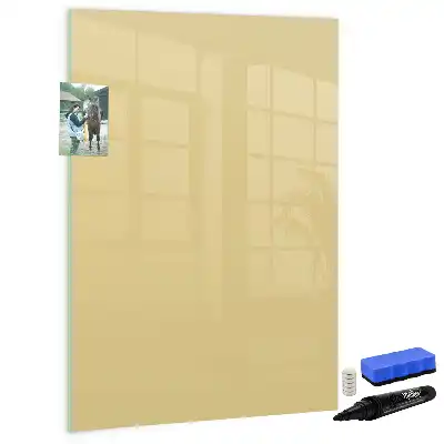 Beschreibbare Magnettafel in Creme