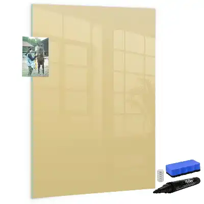 Beschreibbare Magnettafel in Creme