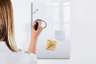 Magnettafel zum Schreiben in Off-White
