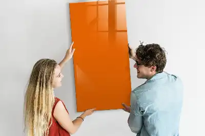 Magnettafel beschreibbar in Orange
