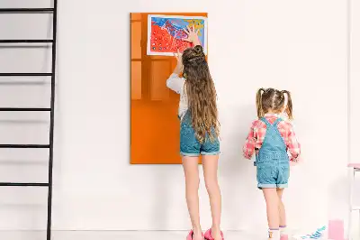 Magnettafel beschreibbar in Orange