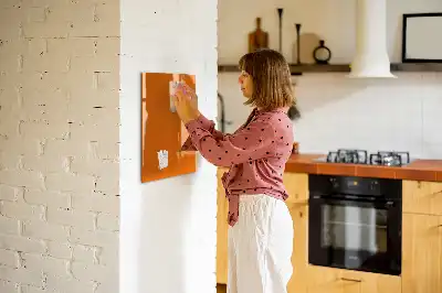 Magnettafel beschreibbar in Orange