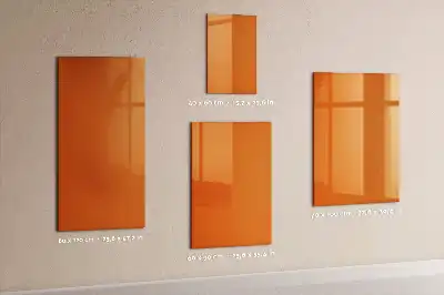 Magnettafel beschreibbar in Orange